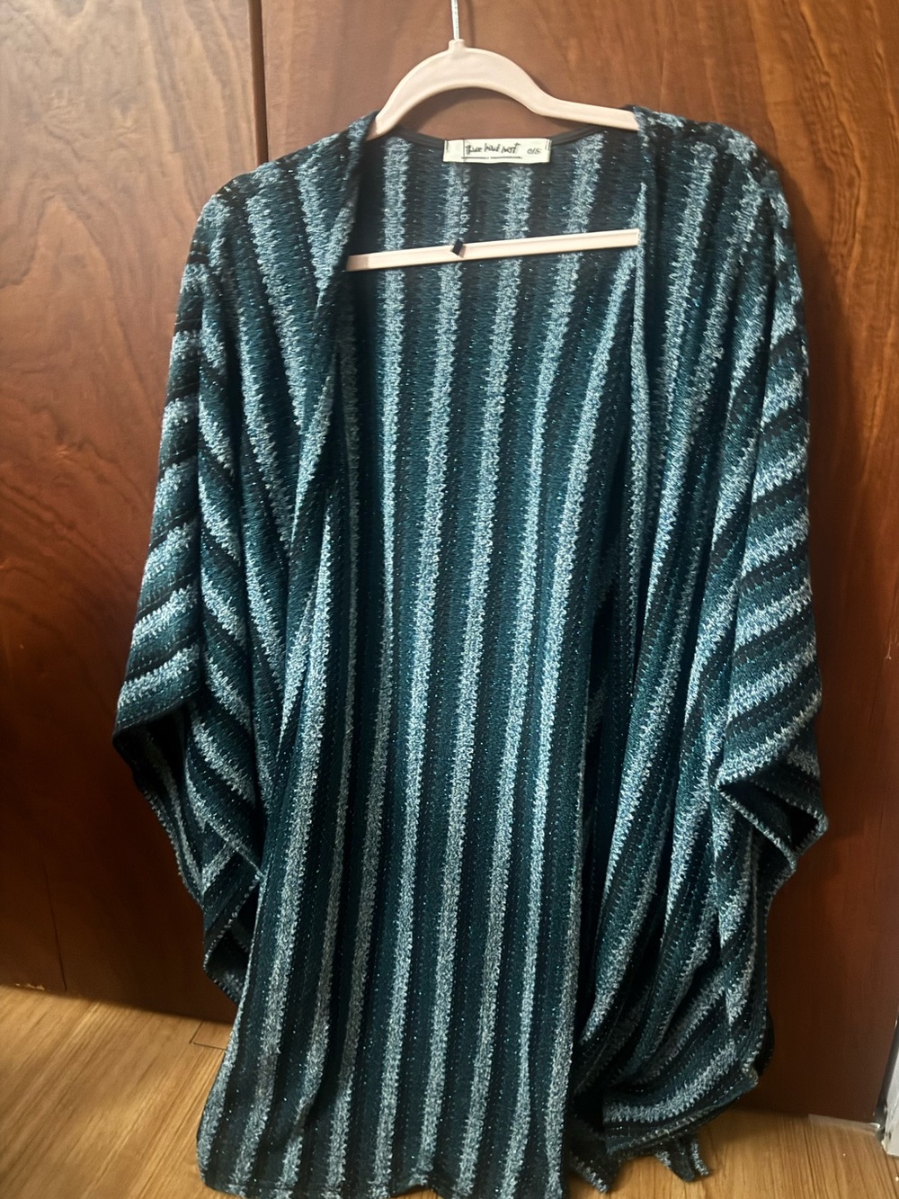 Blue cardigan